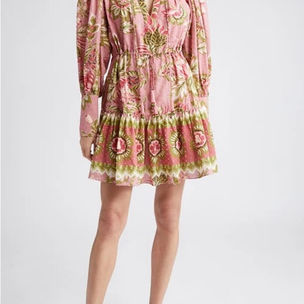 FARM Rio soft pink mini dress NWT